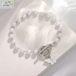 Gelang Mutiara Kupu Kupu Cantik Gelang Fashion Butterfly Pearl Cantik