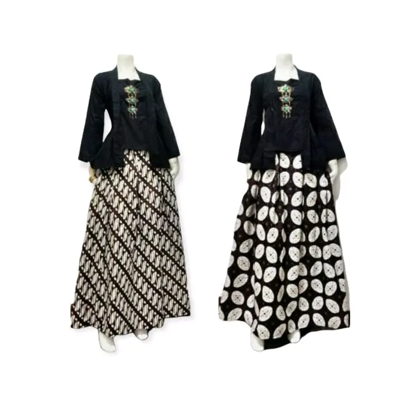Setelan rok n blouse kutubaru batik parang kawung simple