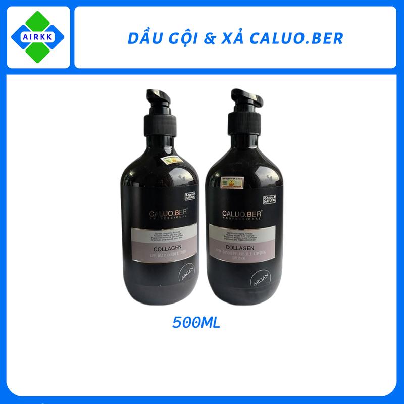 Dầu Gội Đầu & dầu xả Caluo.ber dành cho tóc gàu ngứa Collagen 500ml Nữ Women Dưỡng Tóc