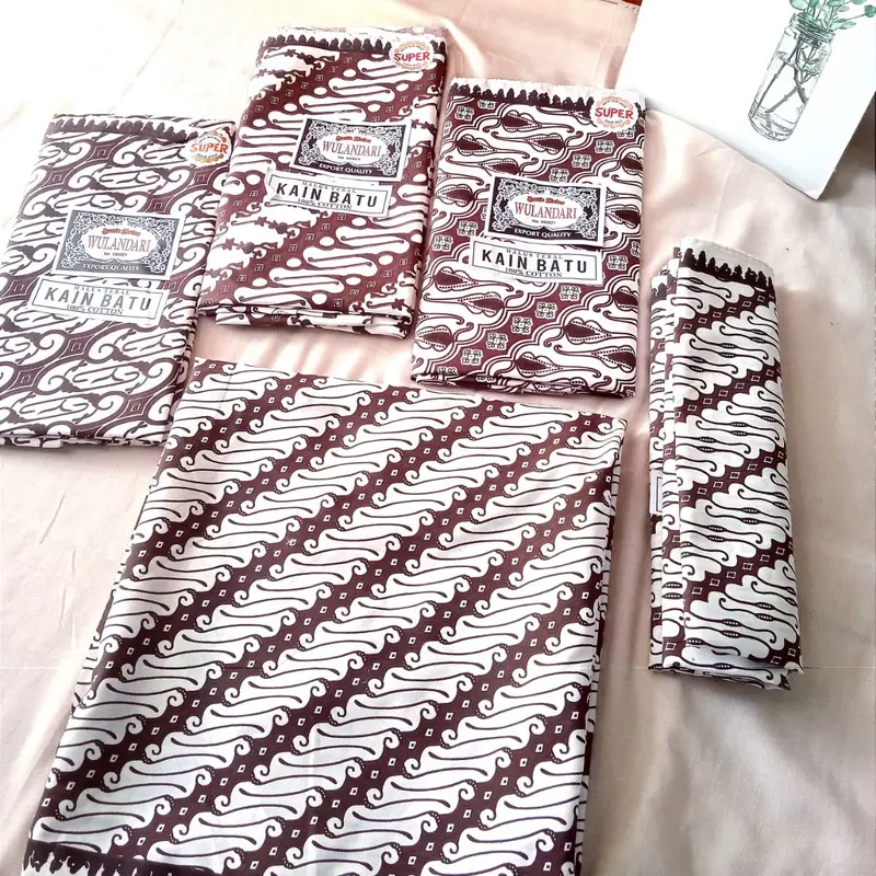 PAKET 2&4 PCS KAIN JARIK PANJANG MURAH  KAIN SAMPING KEBAT PANJANG / KAIN JARIK / KAIN PANJANG BAHAN KATUN BISA NYERAP AIR Aksesoris Batik 4