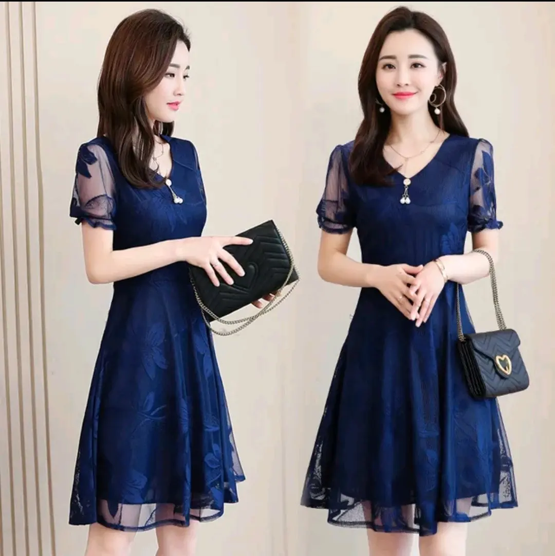 Korean Lacey Dress (5 colors) - last few pieces left