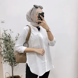 KEMEJA SHAKILA JUMBO / DAILY BLOUSE OVERSIZE CRINKLE AIRFLOW