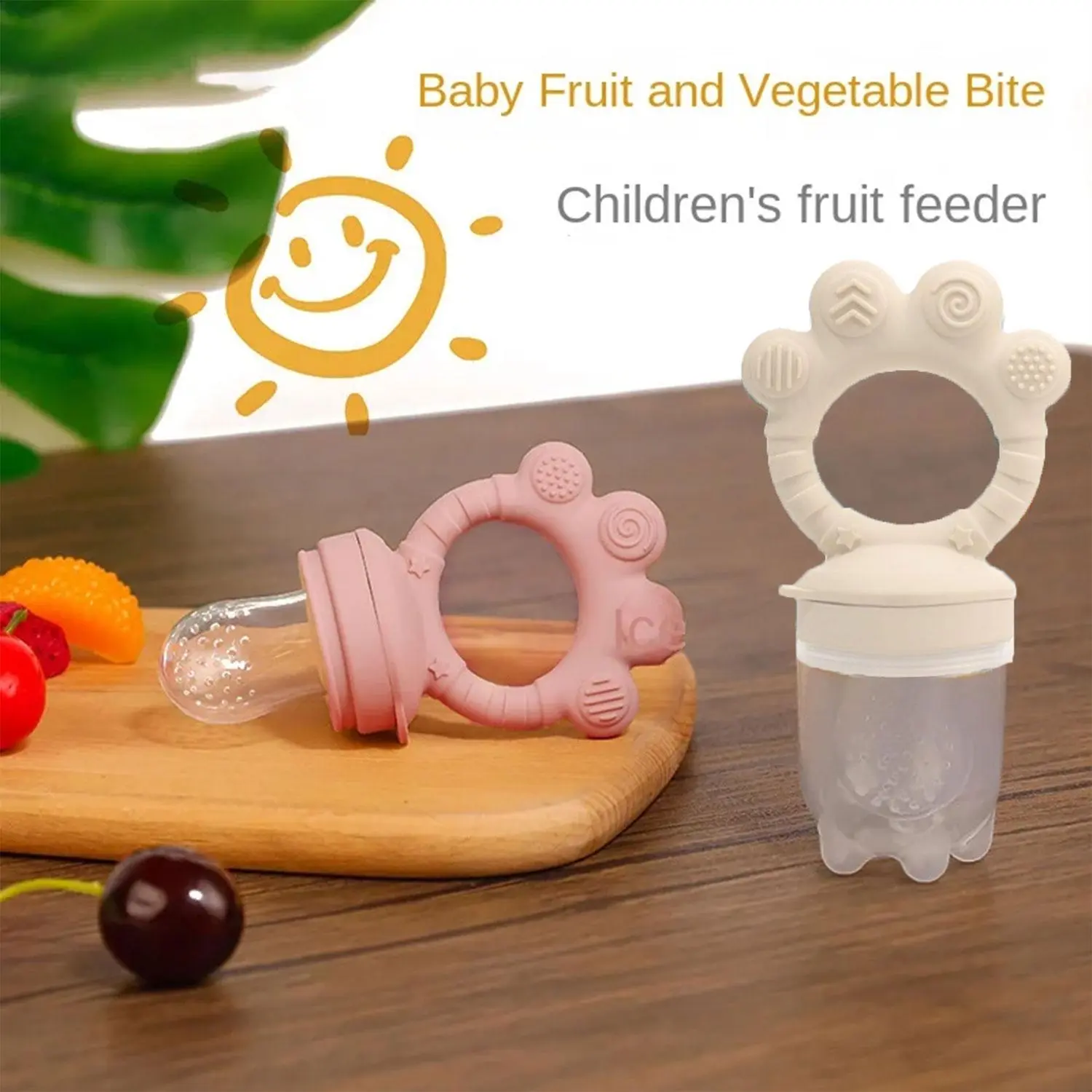 Baby feeding fruit tool Tooth silicone toy place silicone baby feeding complementary food tool