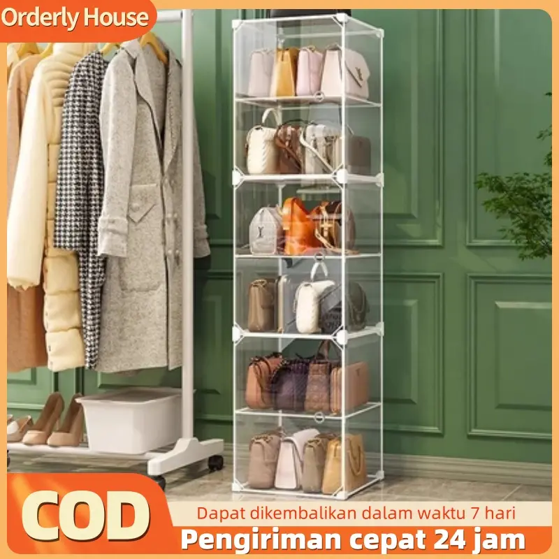 [COD 24h shipping] Kotak penyimpanan box penyimpanan  transparan yang dapat dilihat untuk rumah tangga dalam ruangan yang multifungsi dapat ditumpuk dan digunakan sebagai rak penyimpanan dan display yang indah untuk boneka menghemat ruang box  penyimpanan