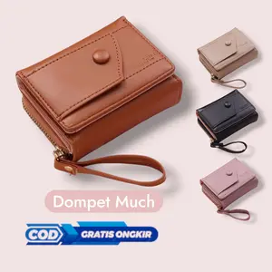 Dompet Wanita "MUCH" Dompet  Lipat Tiga, Dompet uang Koin, Dompet Kartu, Dompet Wanita Simple Tebal