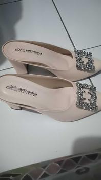 Product Review of HMF Yuiko High Heels Mules Wanita 7 cm AR08 from N** h**h 0