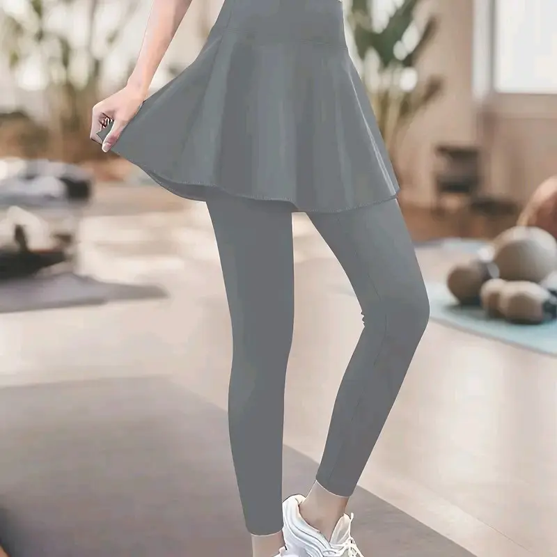 Legging Rok Olahraga Wanita Skirt Sport Jogging Renang Sepeda Lari Zumba Senam Olahraga Senam Gym Muslimah Rok Celana Sport  Yoga Outdoor 7
