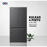 Gambar Kulkas 4 Pintu GEA G4D 586 Inox Silver Kulkas Side By Side 586L | G4d dari Bogor Solusi Elektronik Kab. Bogor 3 Tokopedia