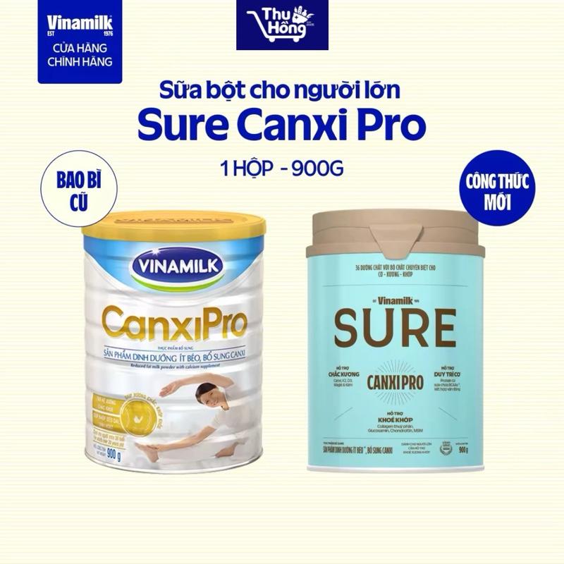 Mẫu mới Sữa bột Canxi Pro lon 900g Vinamilk dành cho người lớn_ date 09 2027
