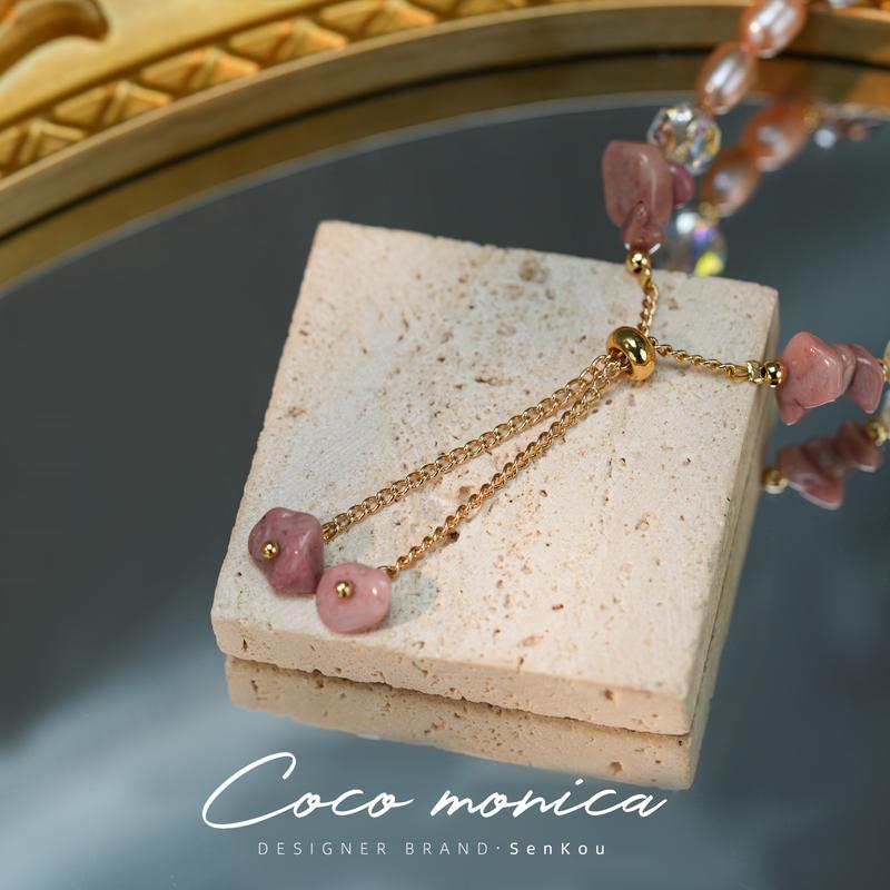 Product Introduction of Vòng Tay Ngọc Trai Baroque, Tưởng Tượng Màu Hồng, Xue Sinh Viên Nữ, Phong Cách Nhìn Xinh Xắn WE119 3