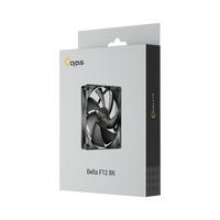 Gambar DELTA F12 BLACK FAN CASE 12CM PWM dari eMedia Jogja Kab. Sleman 3 Tokopedia