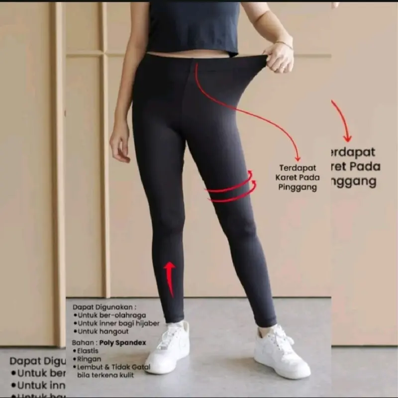 Best Seller Legging Jersey Tebal Ukuran Sampai 4L,bahan Jersey nyaman di pakai Celana Panjang 6