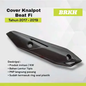 Pelindung Knalpot Honda Beat Fi 2017 2018 2019 Cover Tutup Tameng Knalpot Motor Karet Motorcycle