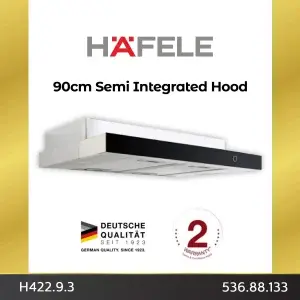 Hafele H422.9.3 Semi Integrated Hood|3 Speed|Touch Control|2 Years Warranty