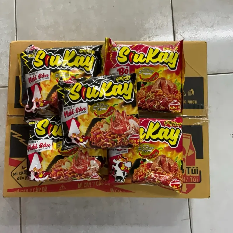 Combo 5 gói mì siu cay ace cook việt nam