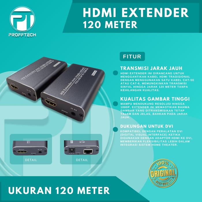 Gambar HDMI EXTENDER 4K 120M , ORIGINAL PROFFTECH dari ProffTech Indonesia Kota Administrasi Jakarta Pusat Tokopedia