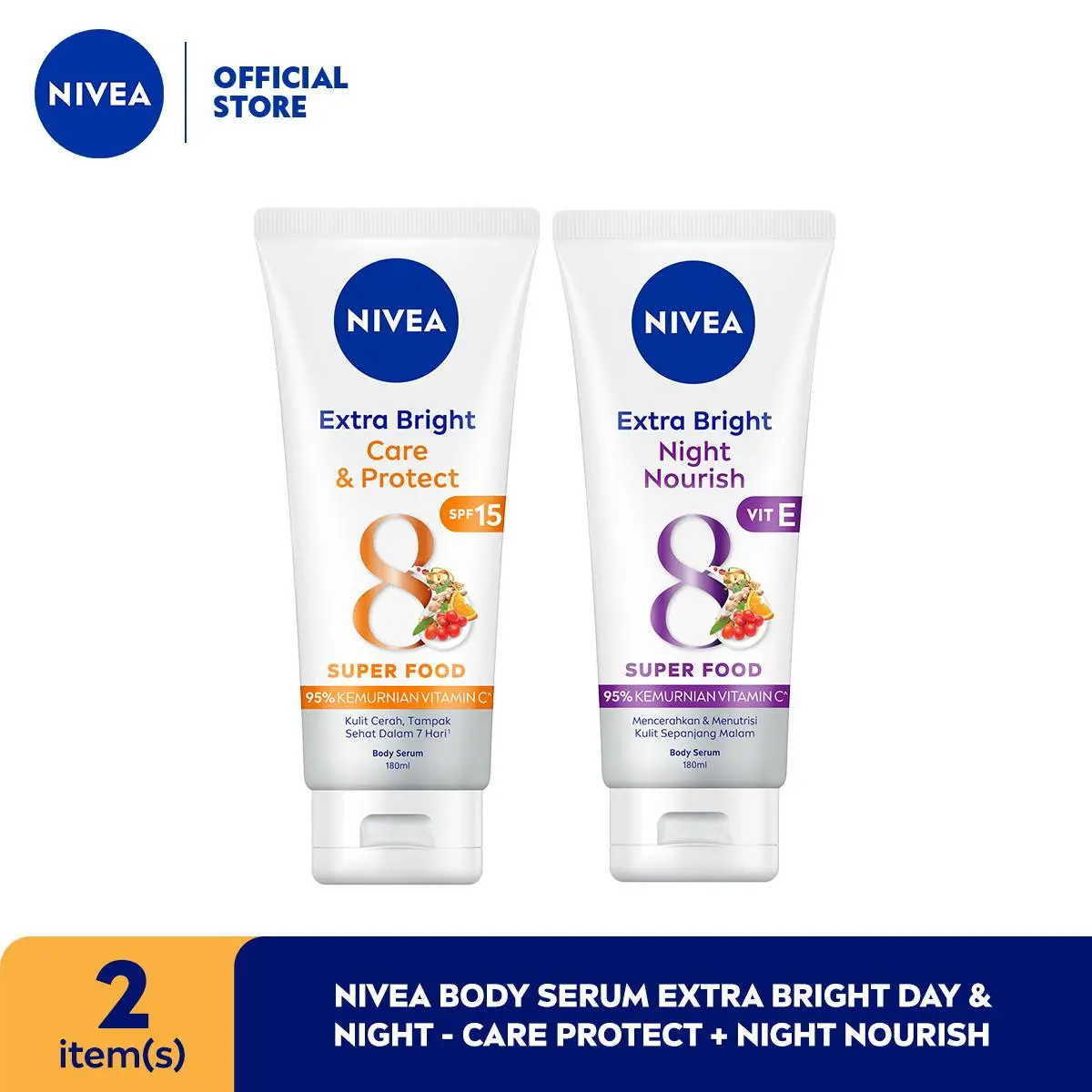 [SPECIAL PRICE!] NIVEA Body Serum Extra Bright Day & Night - Care Protect+Night Nourish