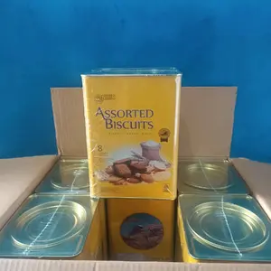 Nissin assorted biscuits kemasa kaleng kuning kotak  1100gr