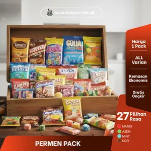 Golia Permen Aneka Jenis 1 Pack All Varian Kiss Cherry Grape Kopiko Coffe Cappucino Mentos Mint Fruit Tamarin Relaxa Alpenlibe Milkta Anggu Antangin Super Zuper Jagoan Neon Candy