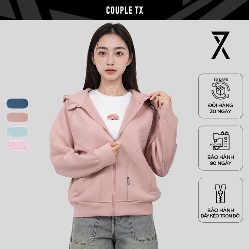 Áo Khoác Chống Nắng Nữ Form Rộng Couple TX Thun 2 Da Tay Raglan WOK 2066