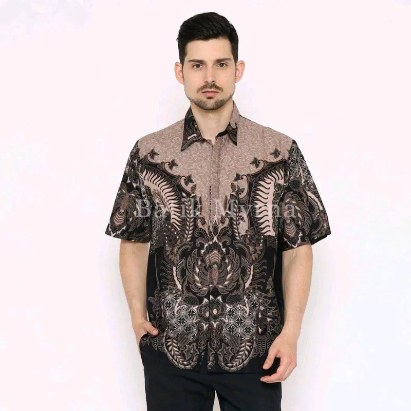 Kemeja batik pria lengan pendek HEM batik pria dewasa 3