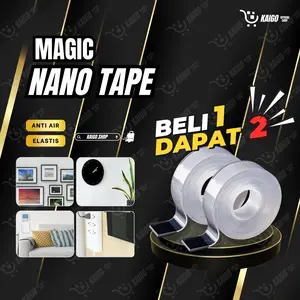 [ANTI COPOT] PROMO BELI 1 DAPAT 2 Lakban Double Tape Ajaib 2 Sisi Anti Lepas Bersihkan Area Sebelum Di gunakan || BISA COD & GRATIS ONGKIR