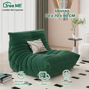 GreaME Sofa Santai/ Sofa Belajar Bean Bag /Sofa Malas/Sofa Ruang Tamu /Sofa Ulat Bulu