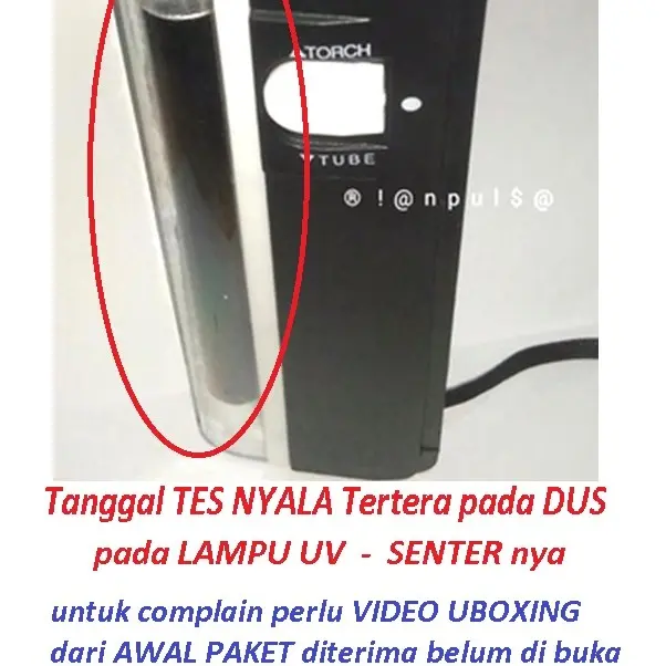 Alat Cek Asli Duit Palsu Lampu Senter Sensor Handheld Backlight LED UV Pemindai Portabel Praktis Ultraviolet Kasir Portable
