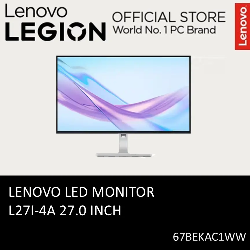Monitor LED Lenovo L27I-4A 27 Inci dengan Tampilan Luas dan Kualitas Gambar Jernih