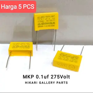 [5 PCS] KAPASITOR MKM MKT MKP 0,1uf 275v 104 100nf / Capacitor MKM MKT MKP 0,1uf 275v