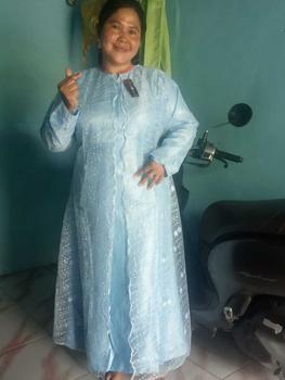 Product Review of GAMIS PESTA BUSUI TERBARU / TERLARIS SIZE M-L-XL- XXL-STANDAR DAN JUMBO TANGAN FUL BURKAT ,BAHAN SATIN from b**a 0