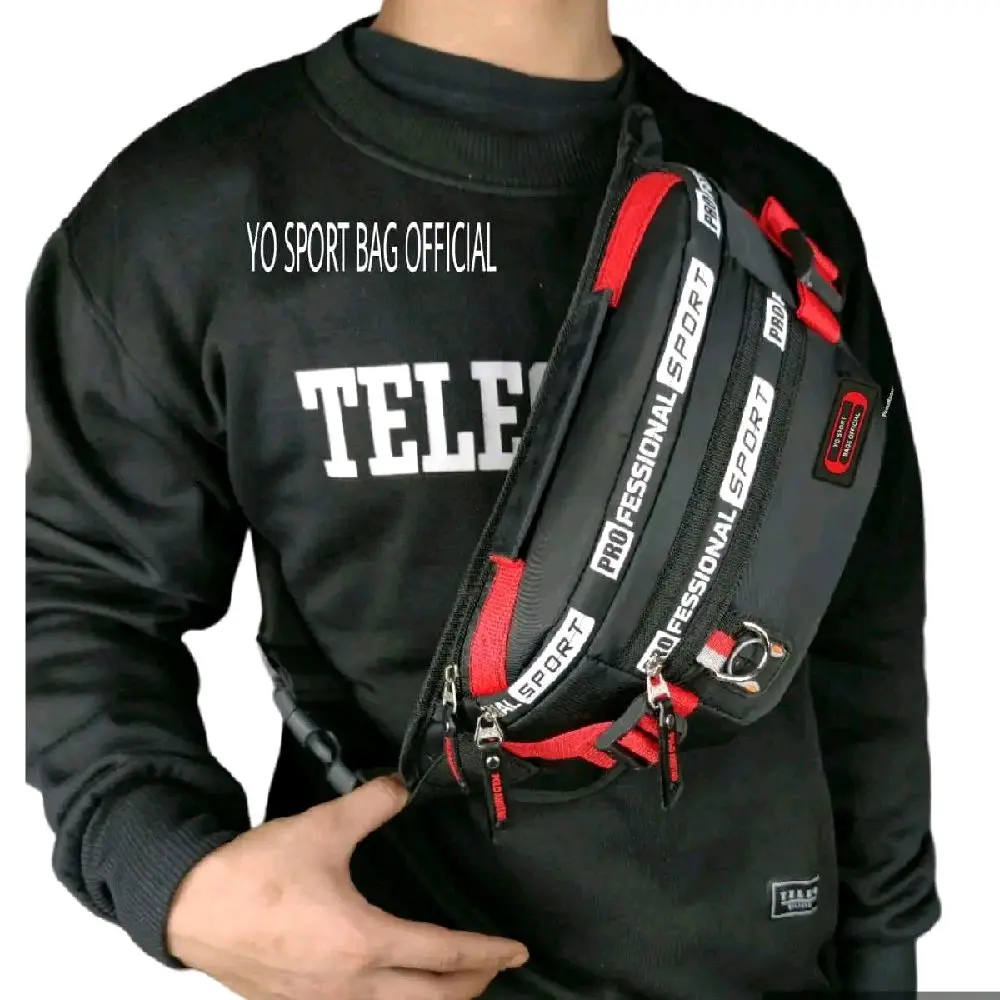 Tas SLEMPANG pria wanita anti air SET KACAMATA Tas distro WATERPROOF bag tas dada tas pinggang keren cowok crossbody premium Waistbag