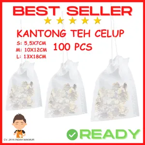 Paper Bag Tea 100 PCS/ Kantong Teh Celup / Filter Teh With String