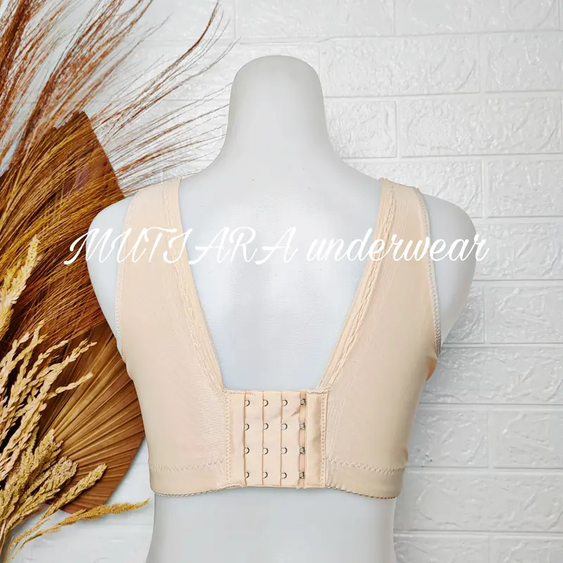 Bra Sayap Lebar TALLY 8117 Size 34-44 Cup C Pakai Kawat/Bra Penekan Lemak Sayap Lebar Pakai Kawat Bh Wanita Busa Tipis Brokat Katun 2