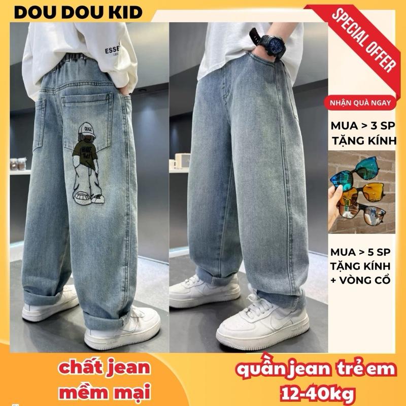 AFF-DOU DOU KID QJ28 Quần Jean Trẻ Em Cho Bé 11-56kg