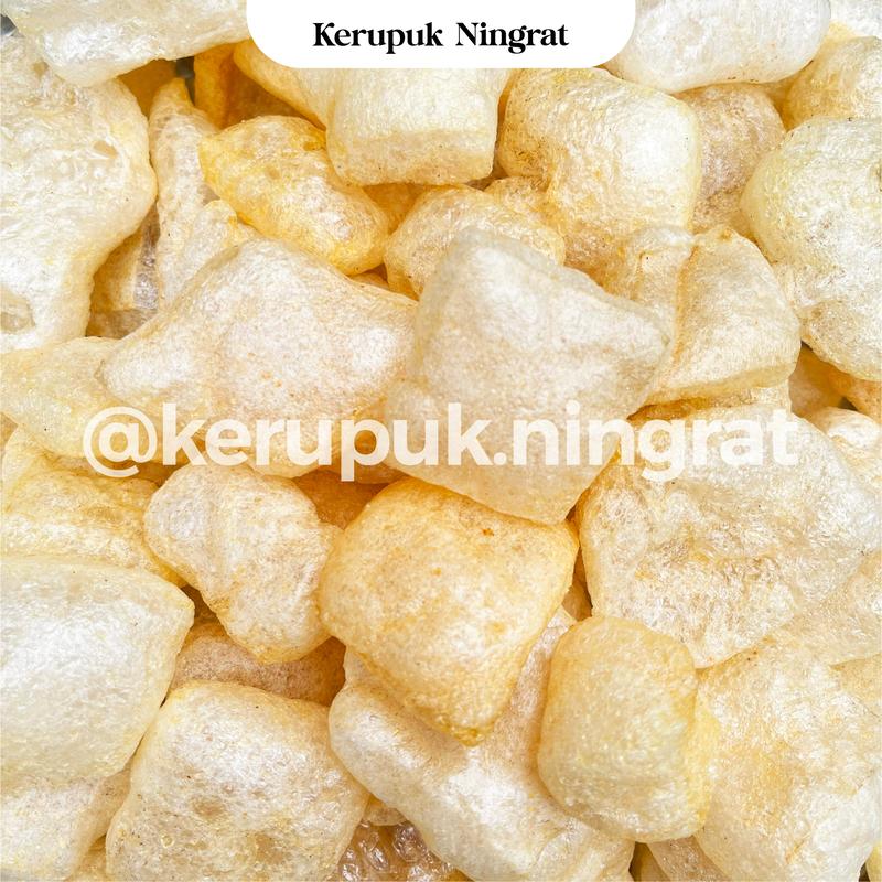 1 BALL Kerupuk Kulit Sapi Asli 200gr Dorokdok Renyah Gurih Tanpa Pengawet Snack Cemilan Asin Halal Viral Murah 8