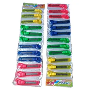 CUTTER BESAR 12pcs/Cutter TRANSPARAN/SILET /Cutter Renteng/Merah