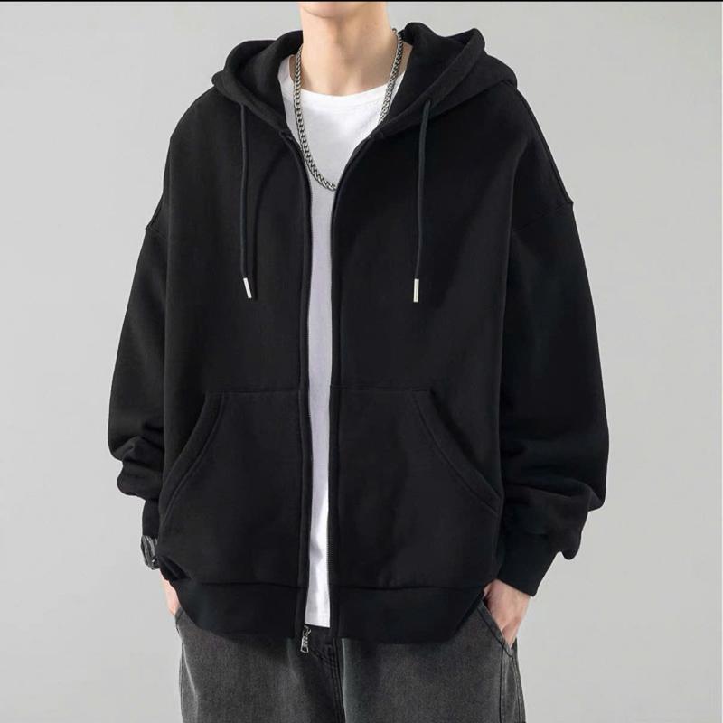 Áo khoác big size hoodie zip Dunglien78 cho nam nữ có túi trong size 145kg nón rộng mũ hai lớp