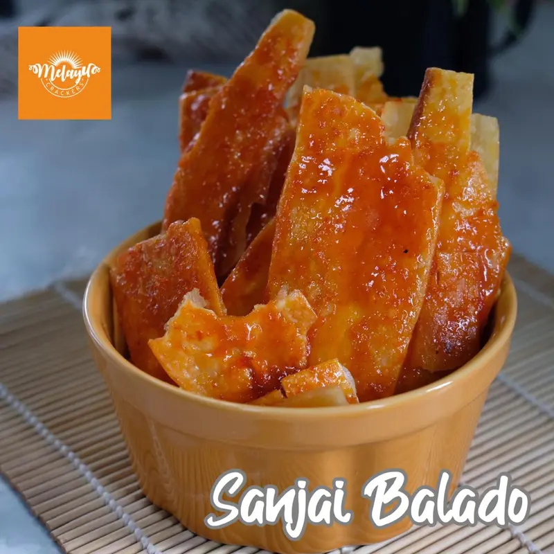 Sanjai Balado Melayu Crackers | kerupuk sanjai | kerupuk ubi pedas | kerupuk oleh-oleh Mallet-Played Pilihan Yang Lebih Sehat 1