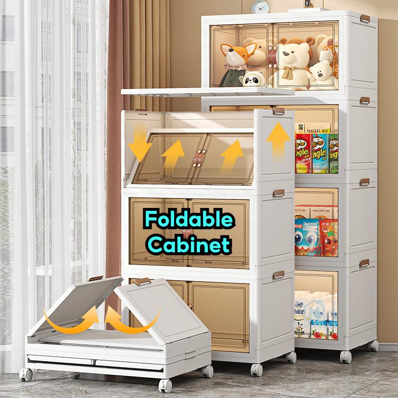 Ready Stock Foldable Cabinet Drawer Chest Stackable Storage Wardrobe ...