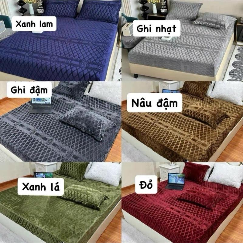  ga nỉ nhung trải giường coco lẻ 1 chiếc ga không vỏ gối đầu bọc đệm 5-15cm 