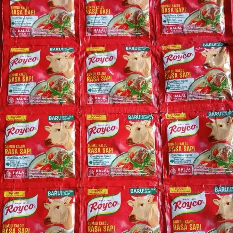 Roiko sapi dan ayam renteng dan karton Instan Makanan