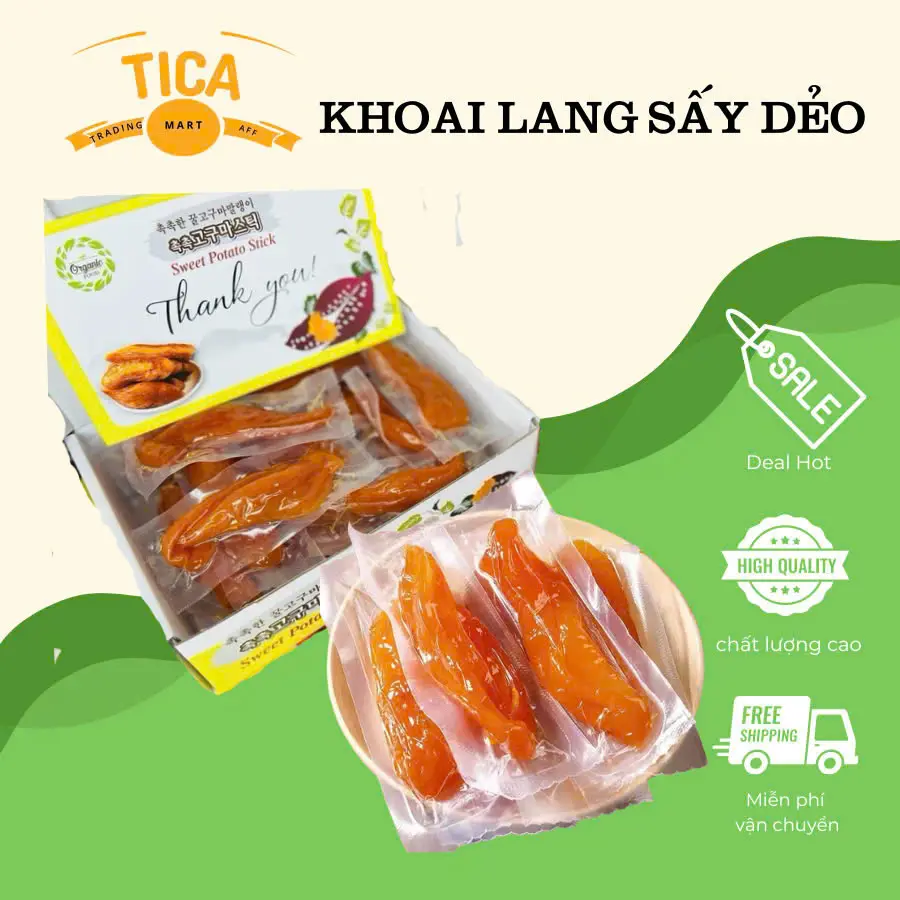 Khoai Lang Vàng Sấy Dẻo Ngon - Tica Mart