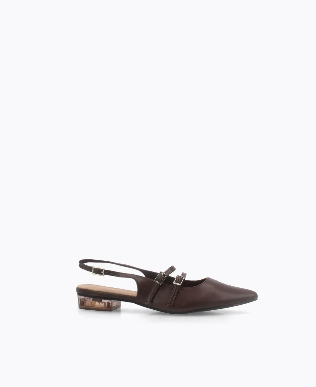 DMK - Inca Slingback Mary Jane Flats (Matte Glass Heel)
