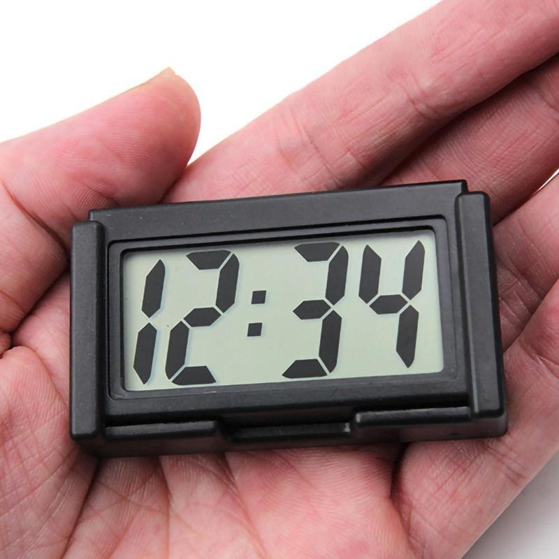 Product Introduction of Mini Electronic Digital Clock Home Furnishings Can Be Used For Car Truck Dashboard Time Practical Self Adhesive Holder Durable 40