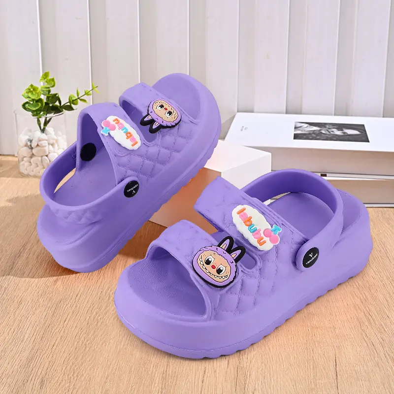 A·S·L Sandal kodok Anak Perempuan Kartun labubu Sandal Baim Anak Laki Laki 1