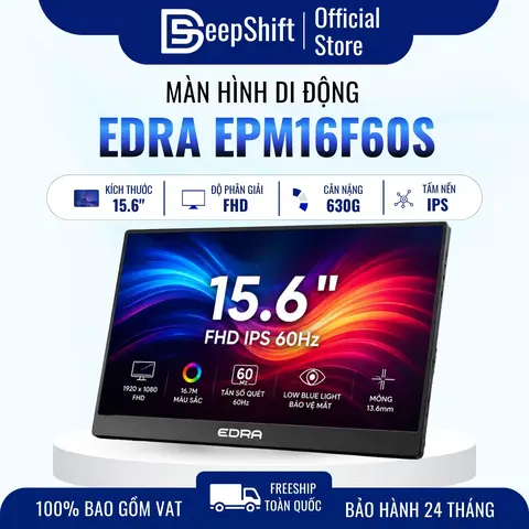 Màn Hình Di Động EDRA EPM16F60S 15.6 Inch FHD IPS 60Hz HDR10 Chính hãng