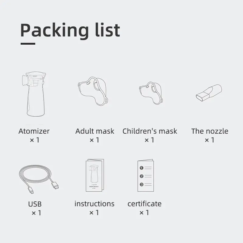 Dr.Spock N1 Nebulizer Portable dengan Desain Ilmiah, Partikel Teratomisasi Halus, dan Topeng Anak-Anak dan Masker Wajah Dewasa - Ibu Obat Alat alat pengatur nafas dr isla nebulizer  portable 7
