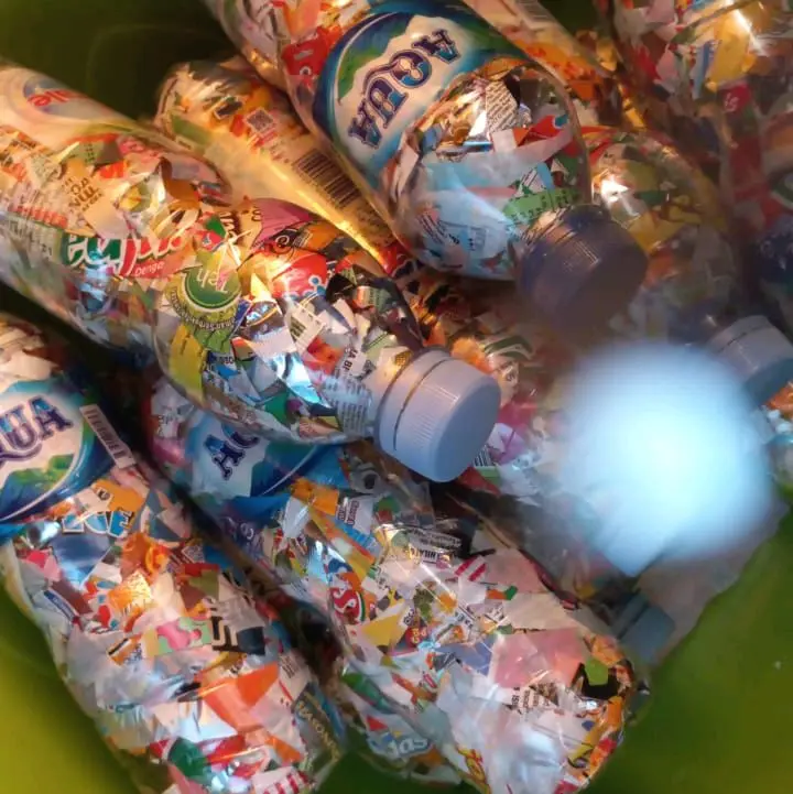 ecobrik botol Daira dan AQua 600ML berat 210gram 5