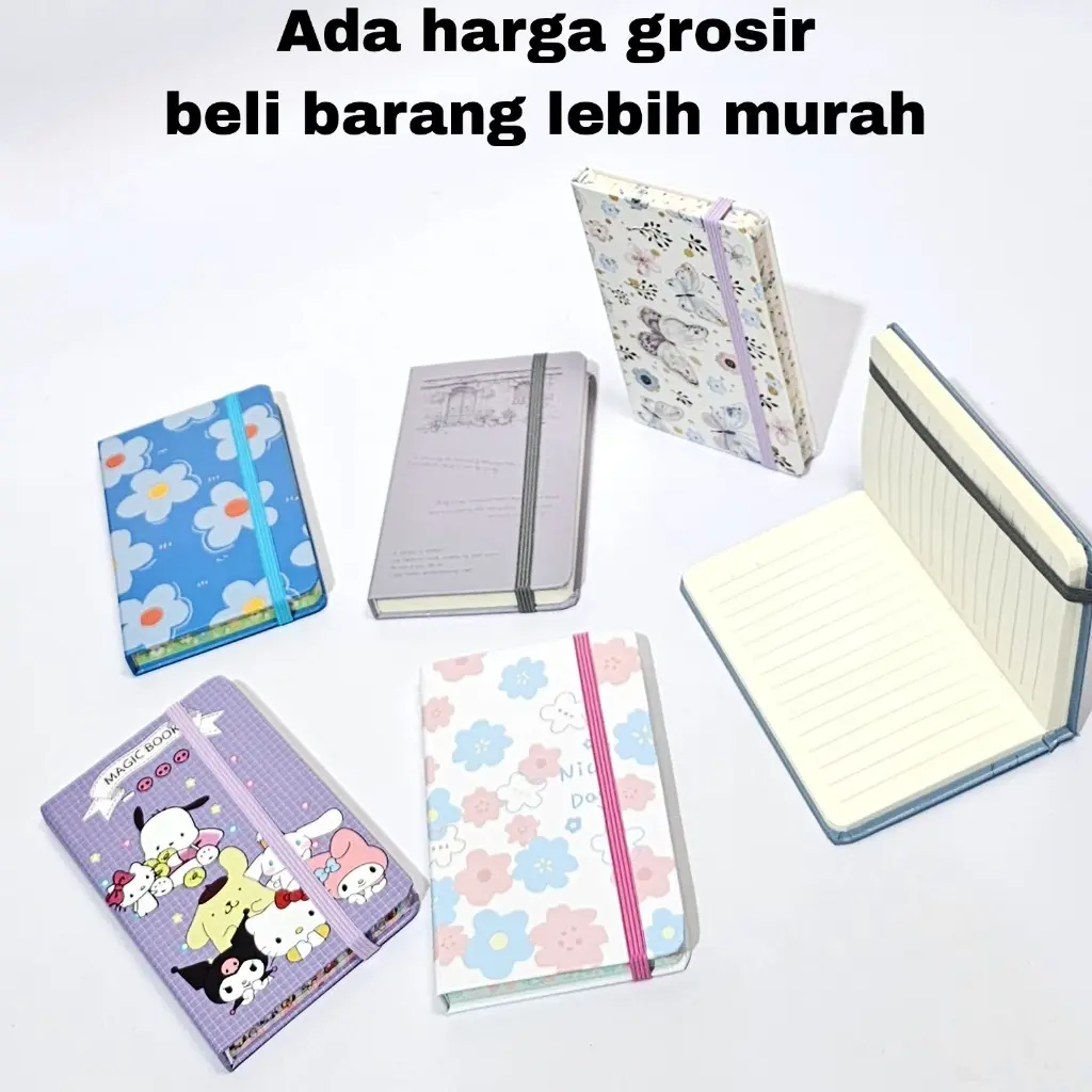 SOS Buku Notes Tali  A6 (72K) Fancy / Buku Catatan / Note book/Notebook